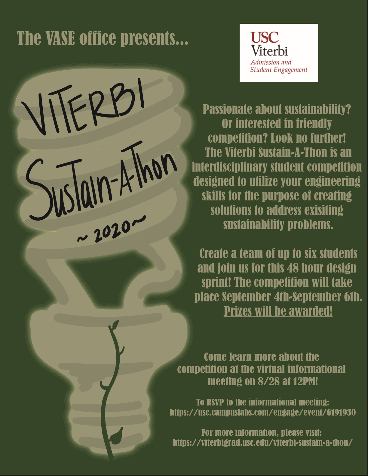 Featured image for “Viterbi Sustain-A-Thon Informational Meeting – 8/28”