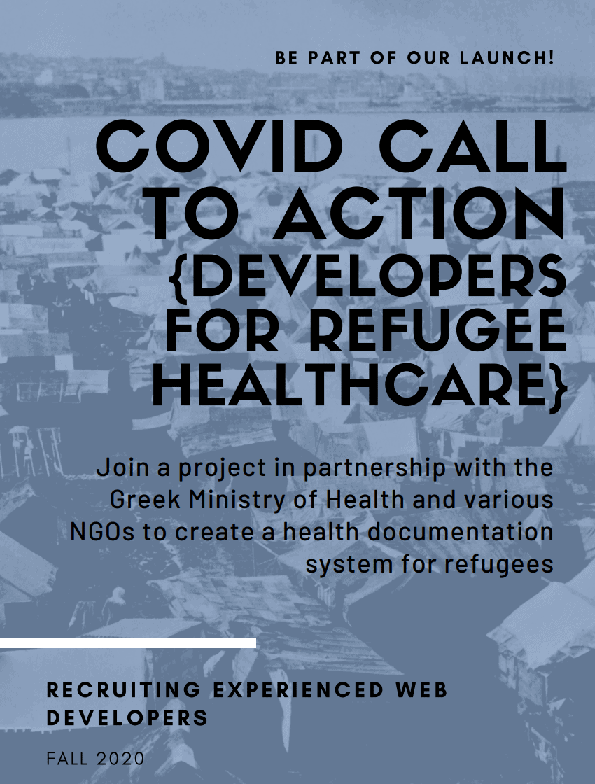 Featured image for “COVID Call to Action: Developers for Refugee Healthcare”