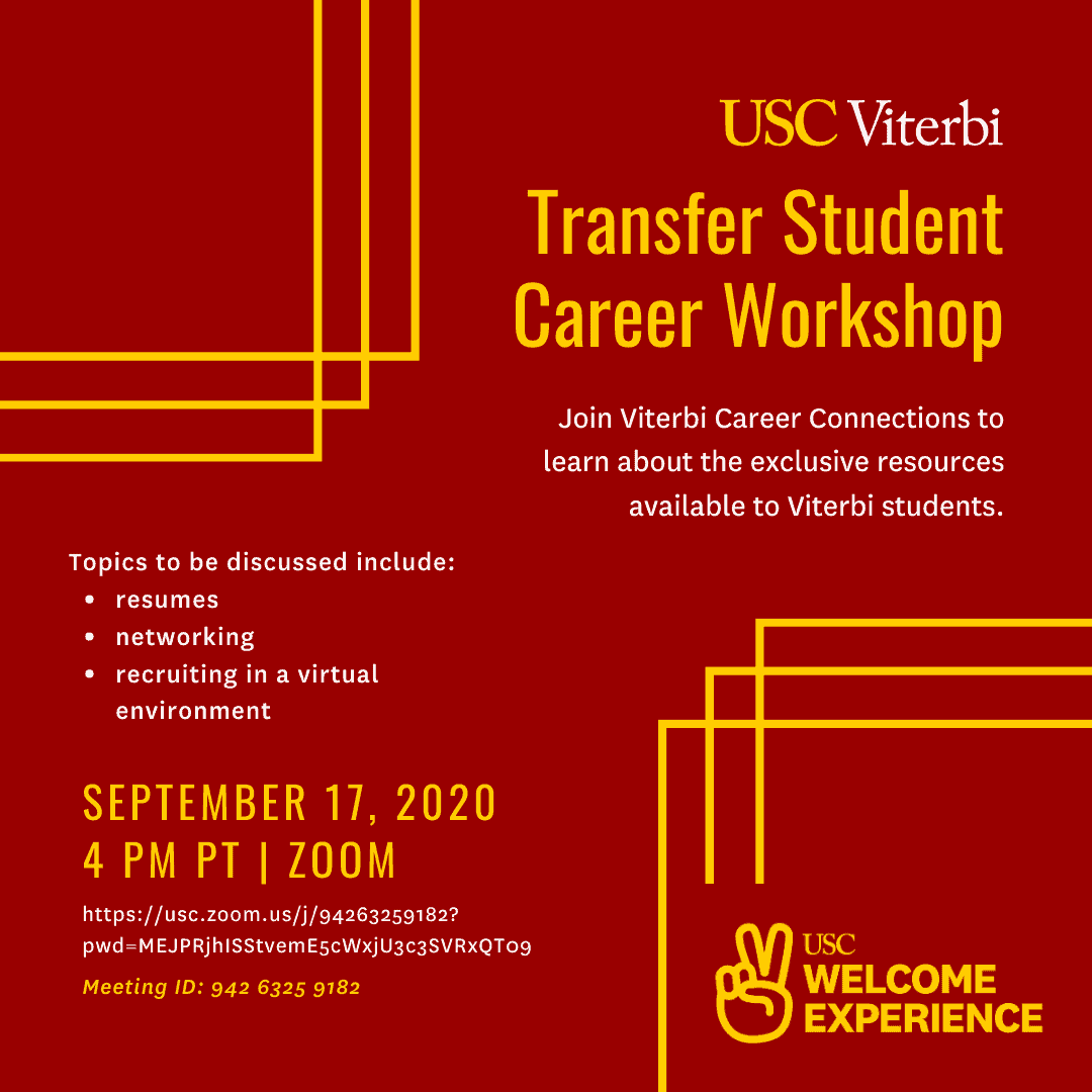 Featured image for “Transfer Student Career Workshop”