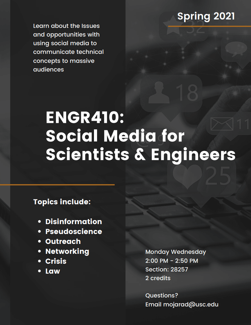 Featured image for “ENGR 410: Social Media for Scientists and Engineers”