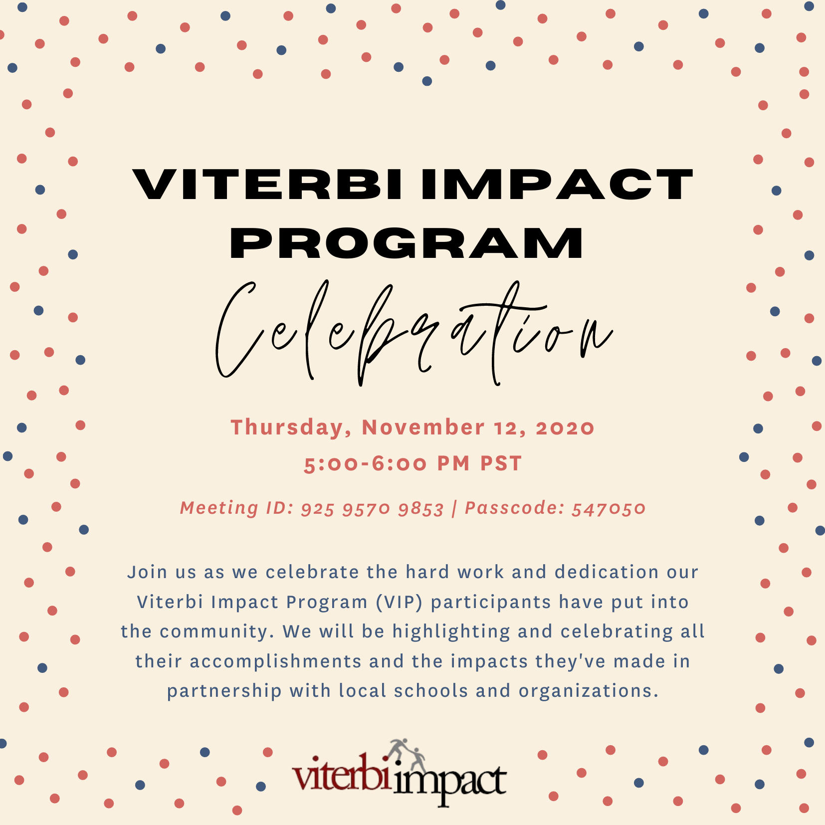Featured image for “Viterbi Impact Program (VIP) Celebration”