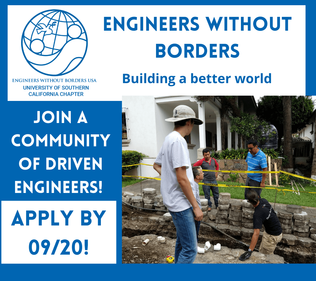 Featured image for “Engineers Without Borders USC Chapter Application”