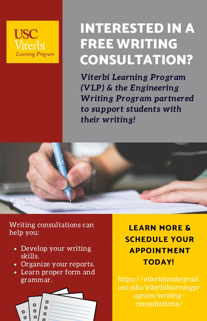 Featured image for “VLP & Engineering Writing Program Offer Free Writing Consultations!”