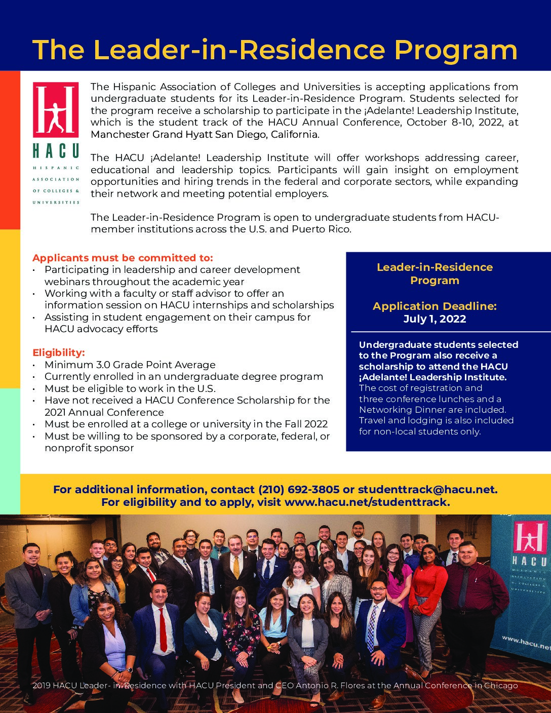 Featured image for “Hispanic Association of Colleges & Universities Leader-in-Residence Program”