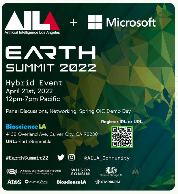 Featured image for “AI LA’s Earth Summit (4/21) is back and now HYBRID!”