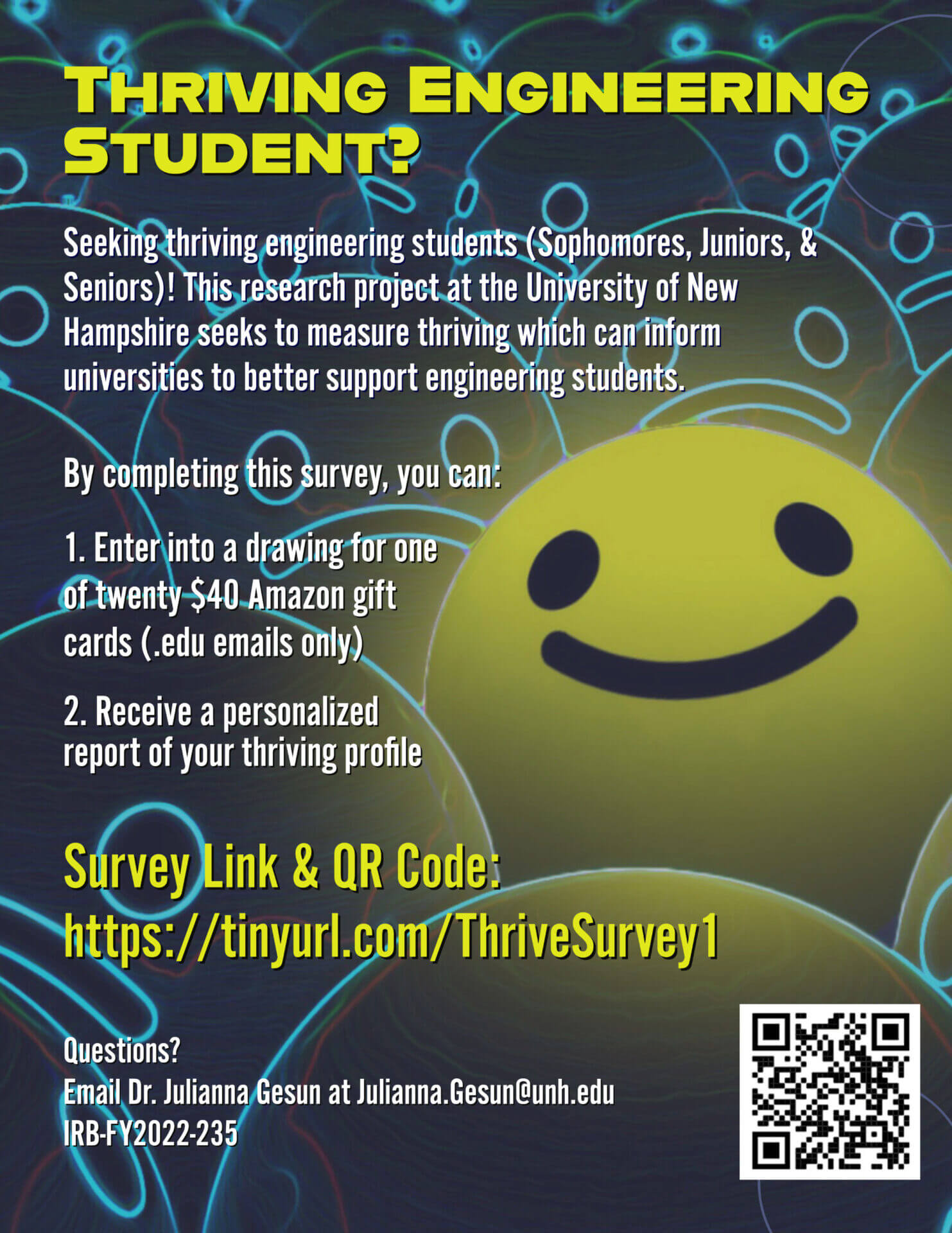 SURVEY OF THRIVING FOR UNDERGRADUATE ENGINEERING STUDENTS Admission 