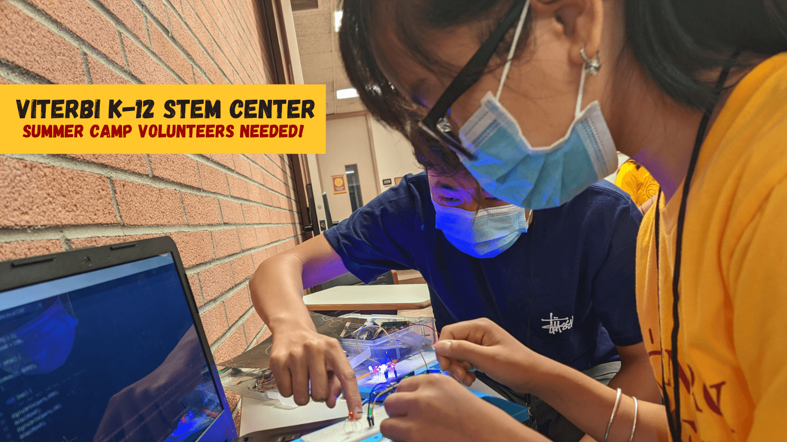 Featured image for “Viterbi K-12 STEM Center Summer Camp Volunteers Needed! Info Session Monday, April 17”