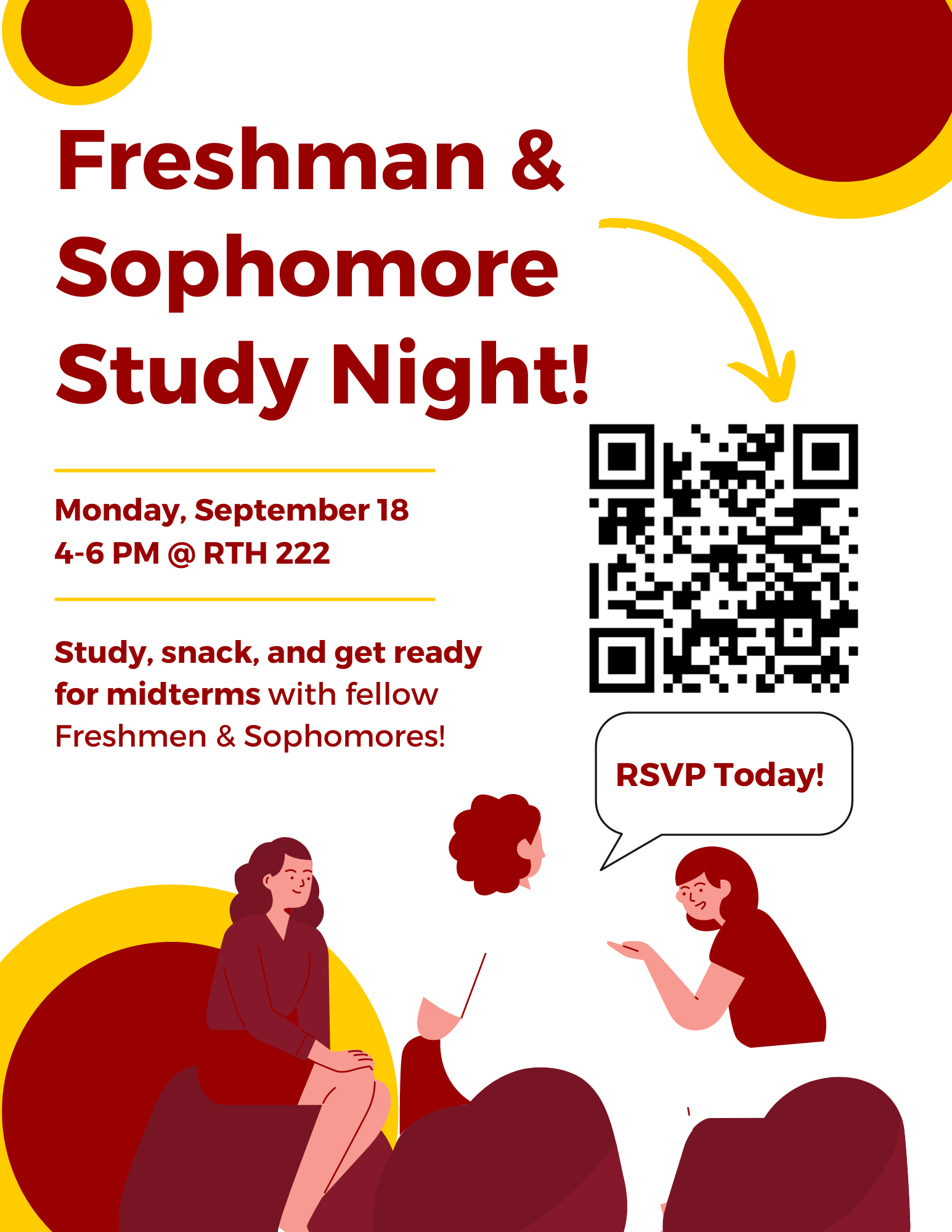 Featured image for “9/18 – Freshman & Sophomore Study Night at the VLP!”