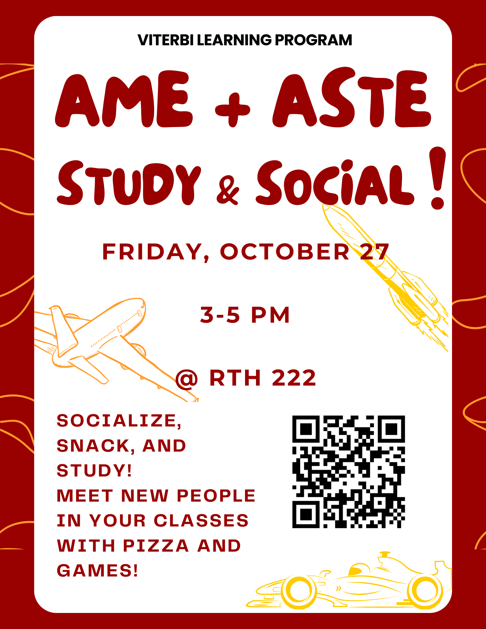 Featured image for “AME & ASTE – Study and Social – Friday 10/27”