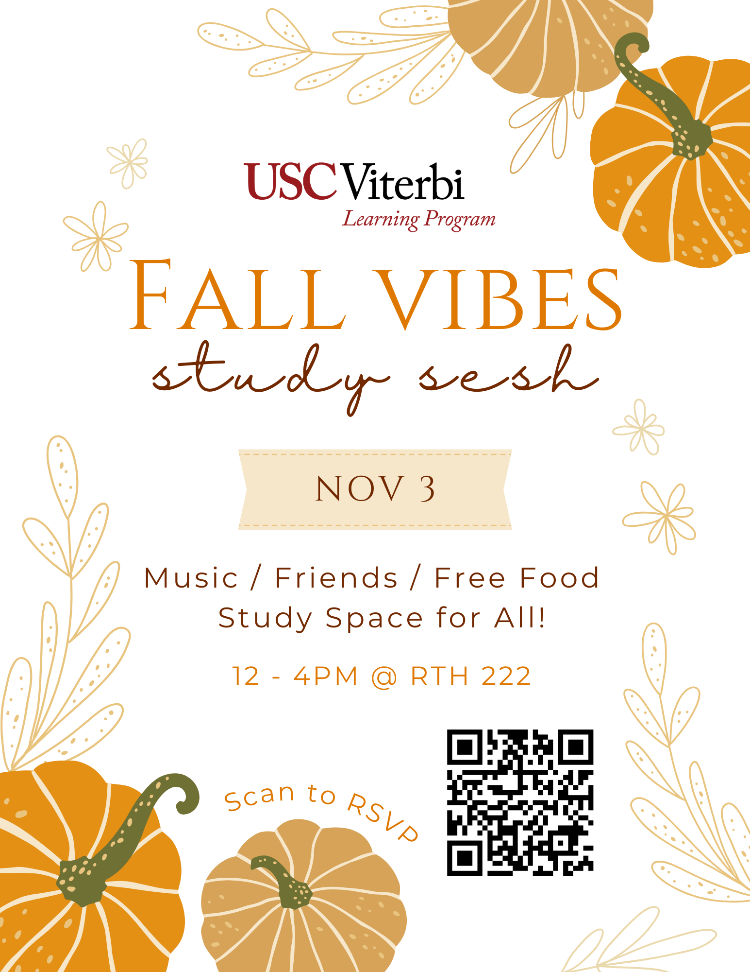 Featured image for “VLP Fall Vibes Study Sesh – 11/3”