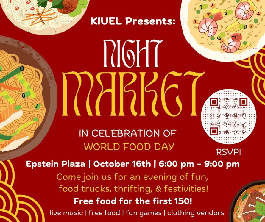 Featured image for “KIUEL Night Market In Celebration of World Food Day – Monday 10/16”