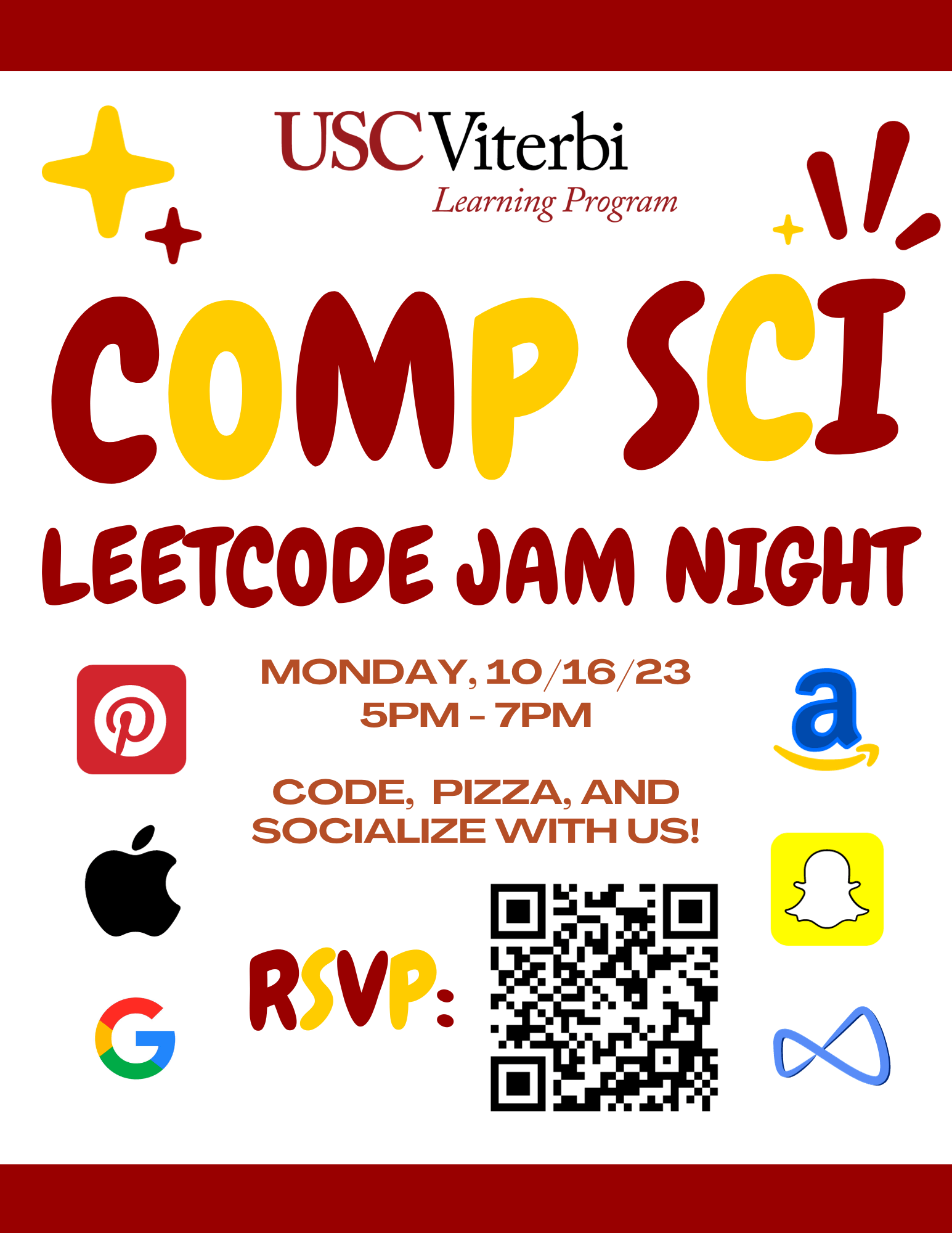 Featured image for “Leetcode Jam Night – Code, Pizza & Socialize – 10/16”
