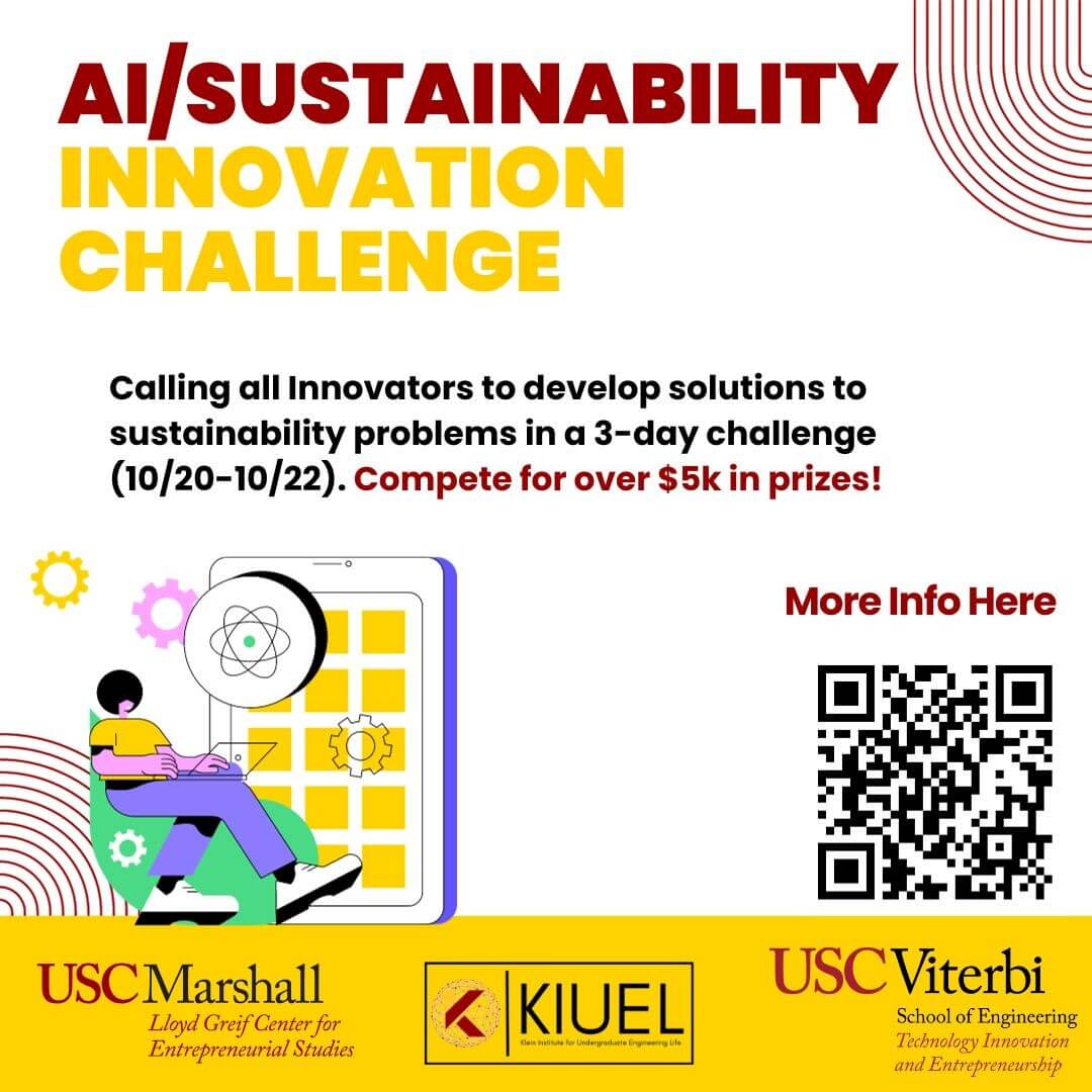 Featured image for “Viterbi/Greif Sustainability Innovation Challenge – Application Deadline 10/16”