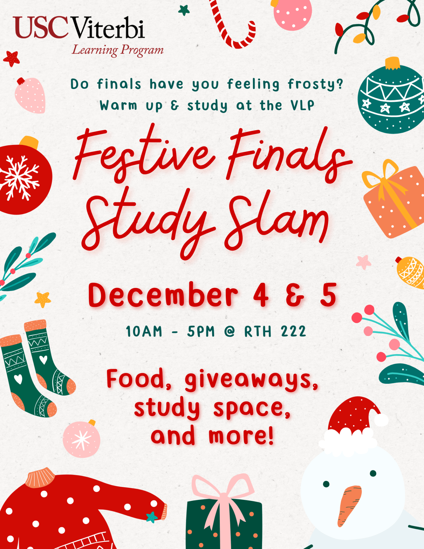 Featured image for “VLP Festive Finals Study Slam 12/4 & 12/5”